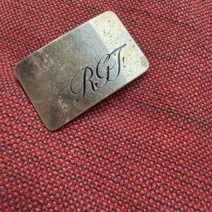 Vintage Ampersand Brass Belt Buckle